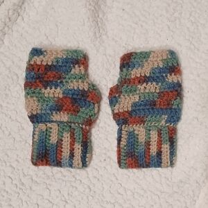 Multicolor Crochet Fingerless Gloves 🧤